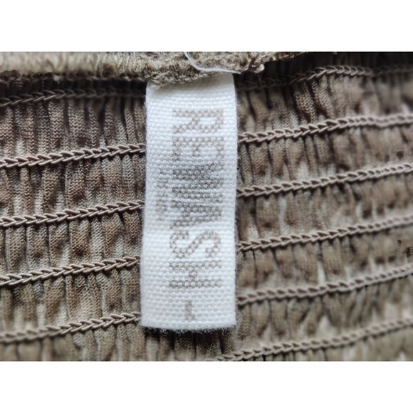 Rewash Juniors Large Boho Green Smocked Flutter Sleeve High Low Burnout Top - Picture 6 of 12